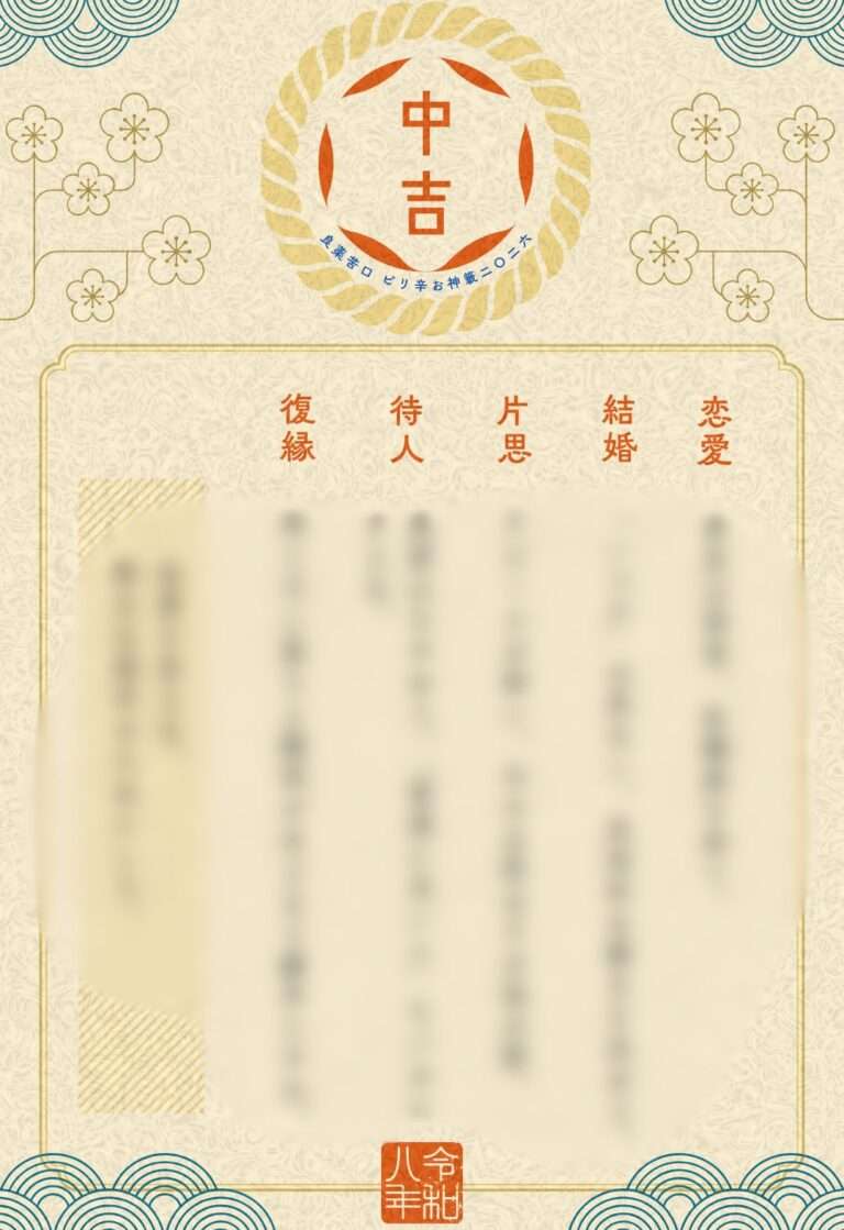 良薬苦口ピリ辛おみくじ（中吉）